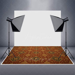 Aperturee - Aperturee Repeat Slovakia Pattern Rubber Floor Mat For Photo