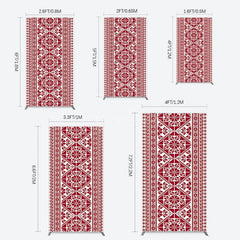 Aperturee - Aperturee Repeated Slovakia Pattern Birthay Rectangle Backdrop