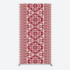 Aperturee - Aperturee Repeated Slovakia Pattern Birthay Rectangle Backdrop