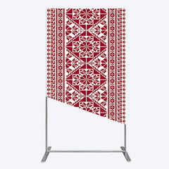 Aperturee - Aperturee Repeated Slovakia Pattern Birthay Rectangle Backdrop