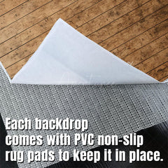 Aperturee - Aperturee Retro Gradient Brown Wood Board Fabric Floor Backdrop