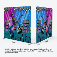 Aperturee - Aperturee Retro Music Rock Dance Stage Square Tension Backdrop
