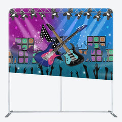 Aperturee - Aperturee Retro Music Rock Dance Stage Square Tension Backdrop