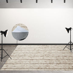 Aperturee - Aperturee Retro Wood Mottled Fabric Floor Backdrop For Photo