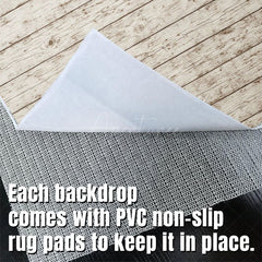 Aperturee - Aperturee Retro Wood Mottled Fabric Floor Backdrop For Photo