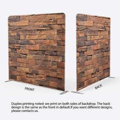 Aperturee Aperturee Retro Wooden Brick Wall Photo Pillow Case Backdrop
