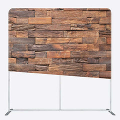Aperturee Aperturee Retro Wooden Brick Wall Photo Pillow Case Backdrop