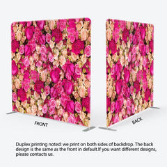 Aperturee - Aperturee Romantic Blooming Roses Wedding Pillow Case Backdrop