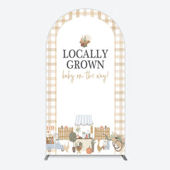 Aperturee - Aperturee Rural Locally Grown Baby On The Way Arch Backdrop