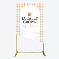 Aperturee - Aperturee Rural Locally Grown Baby On The Way Rectangle Backdrop