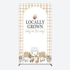 Aperturee - Aperturee Rural Locally Grown Baby On The Way Rectangle Backdrop