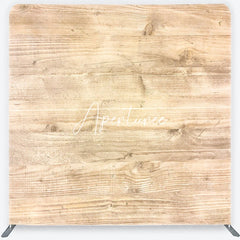 Aperturee - Aperturee Rustic Light Brown Wood Plank Square Double-Sided Backdrop Vintage Wooden Texture for Portrait Photography