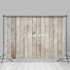 Aperturee - Aperturee Rustic Natural Gray Wooden Wall Panel Gaps Backdrop