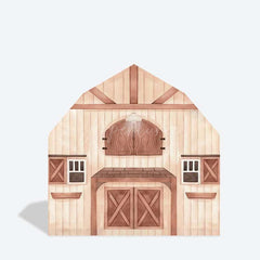 Aperturee Aperturee Rustic Wooden Farm House Barn Door Arch Backdrop