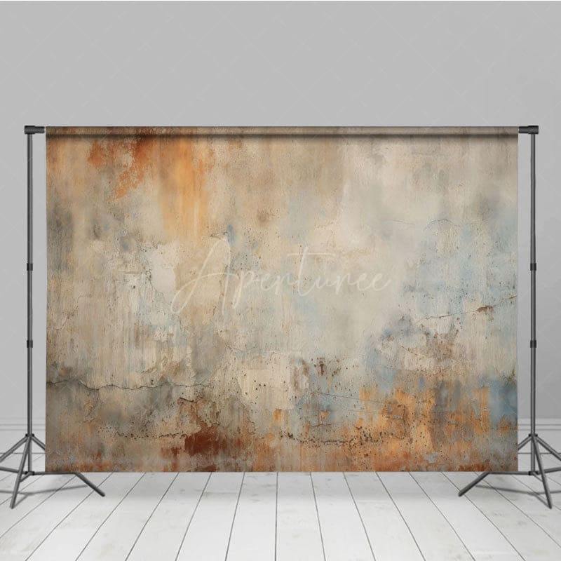 Aperturee - Aperturee Rusty Retro Walls Old Style Photography Backdrop