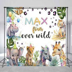 Aperturee - Aperturee Safari 4 Ever Wild Custom Jungle Birthday Backdrop
