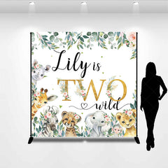 Aperturee Aperturee Safari Jungle Plant Custom Name Two Wild Backdrop