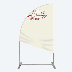 Aperturee Aperturee She Is The Cherry On Top Bridal Shower Half Moon Arch Backdrop