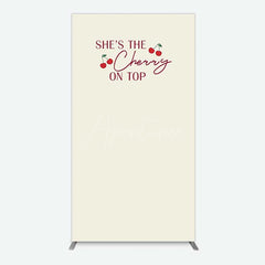 Aperturee Aperturee She Is The Cherry On Top Bridal Shower Rectangle Backdrop