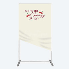 Aperturee Aperturee She Is The Cherry On Top Bridal Shower Rectangle Backdrop