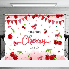 Aperturee - Aperturee She Is The Cherry On Top Fruit Bridal Shower Backdrop