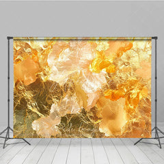 Aperturee - Aperturee Shimmering Gold Foil Texture Photography Backdrop Elegant Abstract Metallic Background for Studio and Events