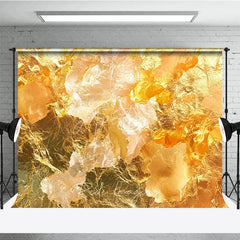 Aperturee - Aperturee Shimmering Gold Foil Texture Photography Backdrop Elegant Abstract Metallic Background for Studio and Events