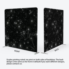 Aperturee - Aperturee Simple Glitter Star Fabric Backdrop Cover for Birthday
