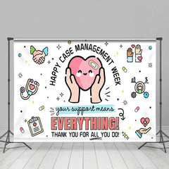 Aperturee - Aperturee Simple Heart Happy Case Management Week Backdrop