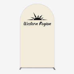 Aperturee - Aperturee Simple Vibe Western Region Birthday Arch Backdrop