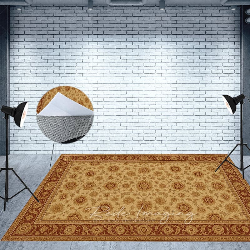 Aperturee - Aperturee Slovakia Repeat Floral Photo Fabric Floor Backdrop