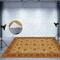 Aperturee - Aperturee Slovakia Repeat Floral Photo Fabric Floor Backdrop