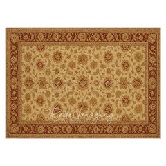 Aperturee - Aperturee Slovakia Repeat Floral Rubber Floor Mat For Photo