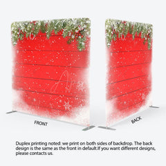 Aperturee - Aperturee Snowy Pleasant Christmas Tree Pillow Cover Backdrop