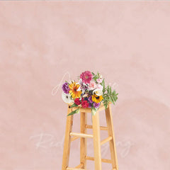 Aperturee - Aperturee Soft Blush Pink Abstract Textured Photography Backdrop Elegant Minimalist Portrait Studio Prop for Photoshoot