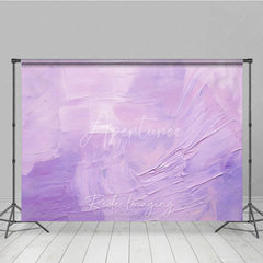 Aperturee - Aperturee Soft Lavender Oil Painting Texture Photography Backdrop Abstract Artistic Portrait Background