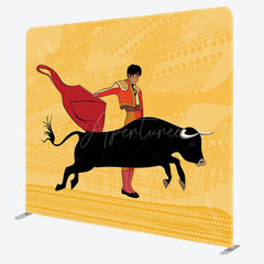 Aperturee - Aperturee Spanish Bullfighting Show Square Tension Backdrop