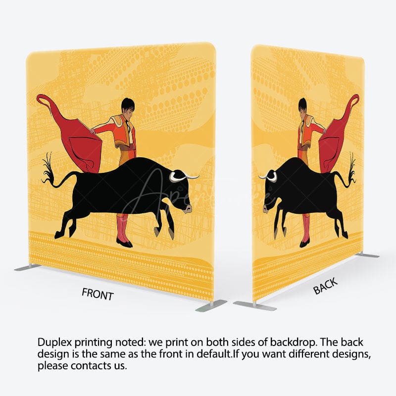 Aperturee - Aperturee Spanish Bullfighting Show Square Tension Backdrop