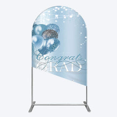 Aperturee - Aperturee Sparkle Diamonds Blue Congrats Grad Arch Backdrop