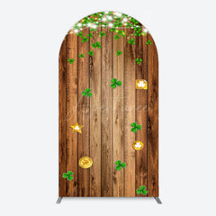 Aperturee - Aperturee Sparkle Light Clover Wooden St Patrick Arch Backdrop