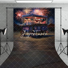 Aperturee - Aperturee Sparkle Trolley Shelf Independence Day Sweep Backdrop