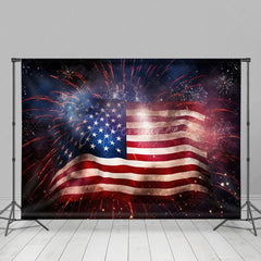 Aperturee - Aperturee Sparkle Usa Flag Independence Day Photo Backdrop