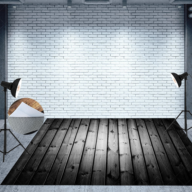 Aperturee Aperturee Spooky Halloween Room Set Backdrop Haunted Fireplace with Jack O’ Lanterns Gothic Studio Photography Prop