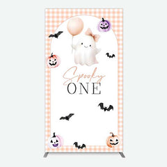 Aperturee Aperturee Spooky One Boo 1St Halloween Birthday Rectangle Backdrop