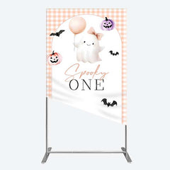 Aperturee Aperturee Spooky One Boo 1St Halloween Birthday Rectangle Backdrop