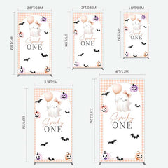 Aperturee Aperturee Spooky One Boo 1St Halloween Birthday Rectangle Backdrop