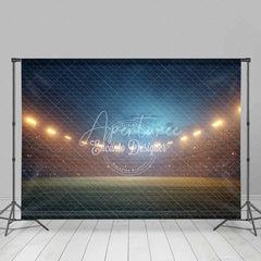 Aperturee - Aperturee Sports Stadium Night Game Backdrop Football Field Photography Background Energetic Arena Theme