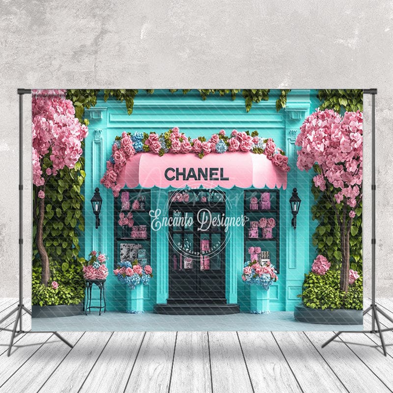 Spring Floral Plant Chanel Store Architecture Backdrop - Aperturee