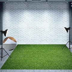 Aperturee - Aperturee Spring Garden Floral Arch Combo Set Backdrop Nature Sunset Park Scenery Grass Floor Photography Prop