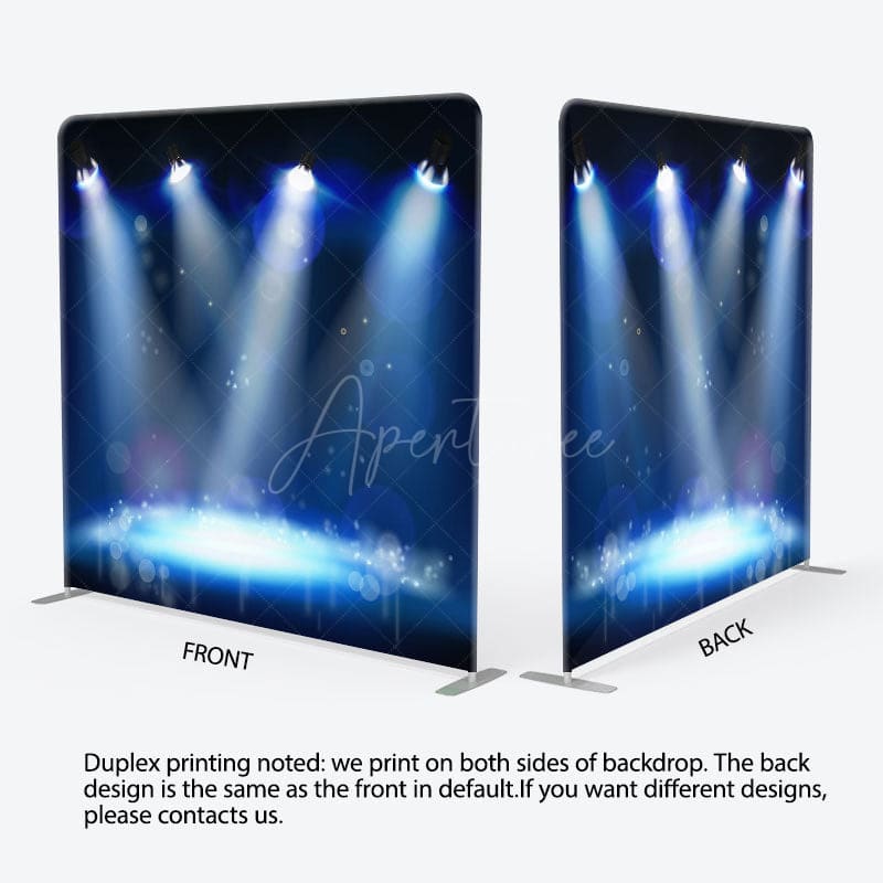 Aperturee - Aperturee Stage Lighting Bokeh Photo Square Tension Backdrop